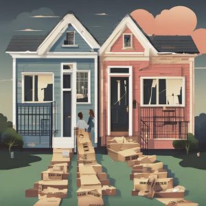 Two Florida homes side by side showing the contrast between a short sale and a foreclosure in Florida.